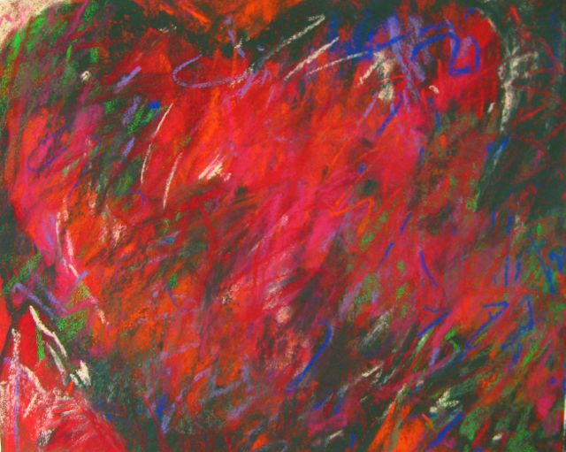 Gail Sibley, "A Valentine's Day Heart," pastel on paper, 8 x 10 in