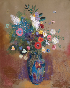 Odilon Redon, " Bouquet of Flowers," c. 1905, pastel on paper, 31 5/8 x 25 1/4 in, Metropolitan Museum of Art, New York