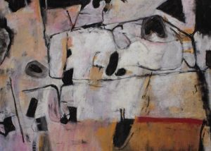 Gail Sibley, “Variation on Diebenkorn’s ‘M’,” pastel on Canson Touch, 22 x 30 in