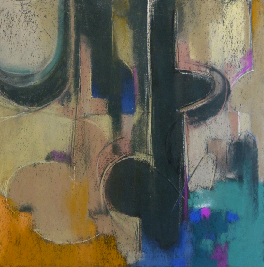 Arlene Richman, "Rift in Time," pastel, 21 x 21 in. This painting won 5th place in the Abstract category in The Pastel Journal's 100 competition in 2014
