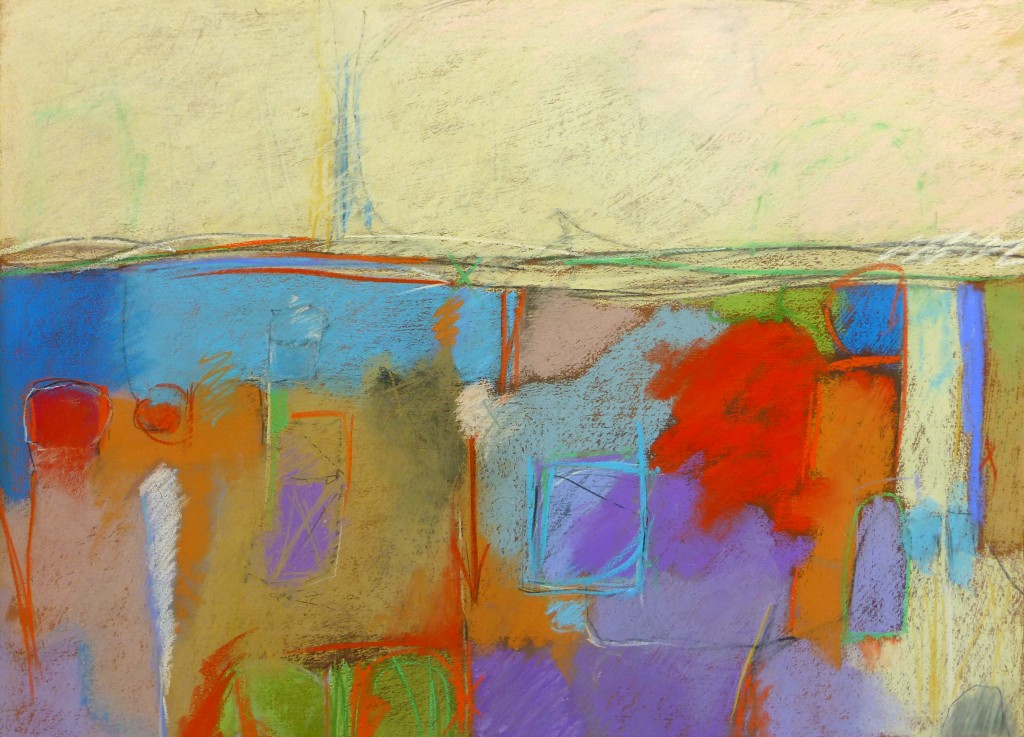 Arlene Richman, "Waiting," pastel, 21 x 29 in