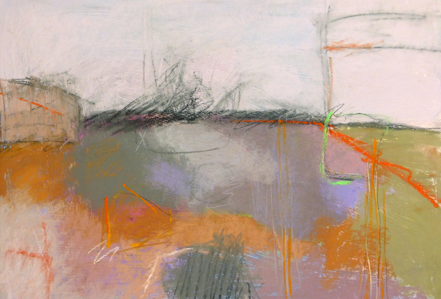 Arlene Richman, "Winter's Cost," pastel, 13 x 18 in
