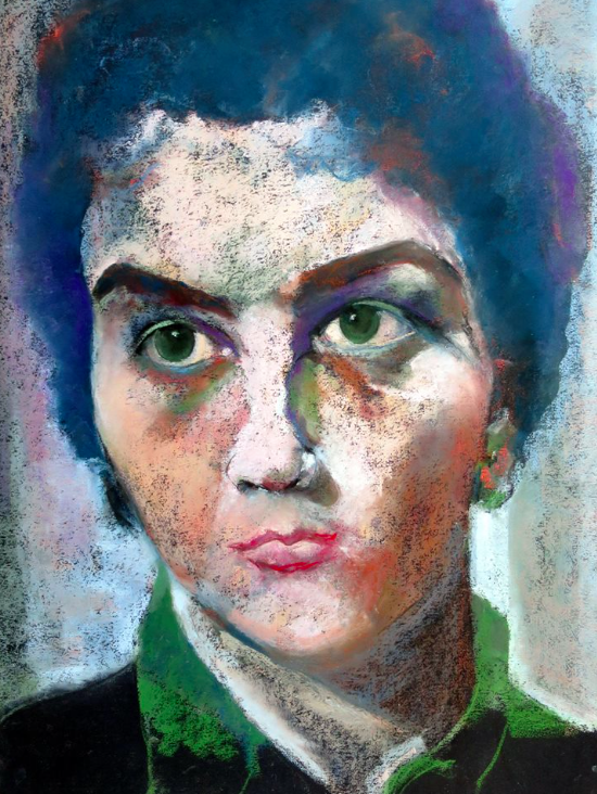 May's Fabulous Pastels: Rosemay Dahan, "Simone My Mother," pastel, 65 x 50 cm (25 1/2 x 19 3/4 in)