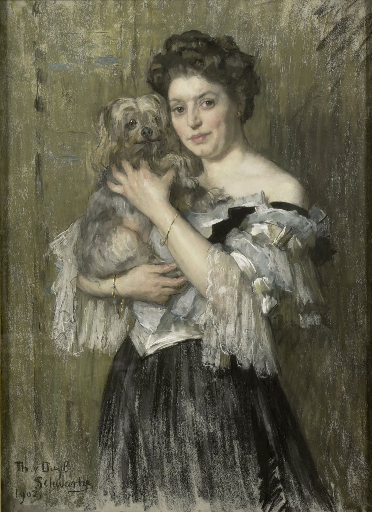 Thérèse Schwartze, "Portrait of Maria Catharina Josephina (Marie) Breitner-Jordan," 1908, pastel on paper, 106 x 78 cm (41 11/16 x 30 11/16 in), Rijksmuseum, Amsterdam