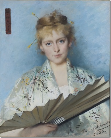 Thérèse Schwartze, "Portrait of Maria Catharina Ursula (Mia) Cuypers," 1886, pastel on paper, 71 x 56 cm (27 15/16 x 22 1/16 in), Private collection.  