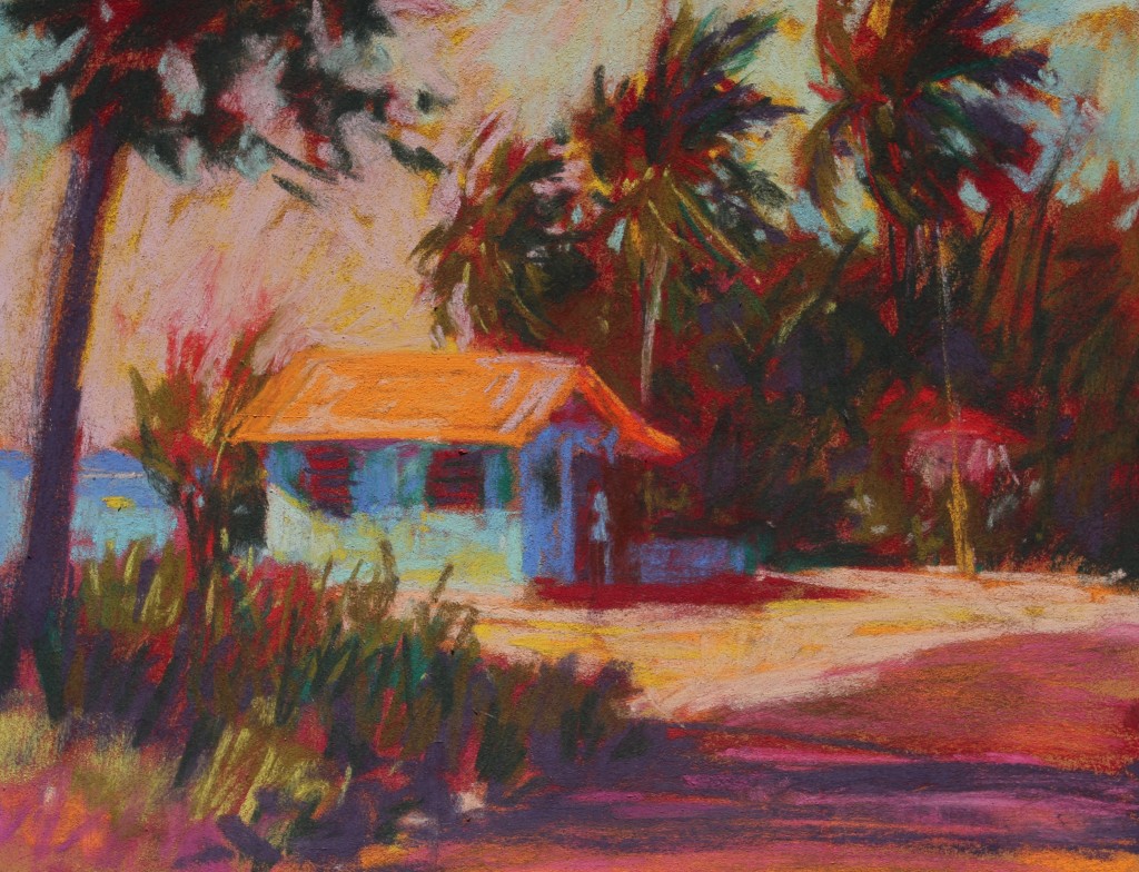 Pastel Workshop: Gail Sibley, Wind in Cayman," pastel, 9 x 12 in