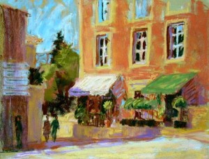 Pastel Workshops: Gail Sibley, "Gordes," pastel on Pastelcard, 9 x 12 in