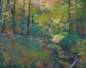June's Pastel Jewels: Lisa Ransom Smith, "Bicentennial Nature Preserve," pastel, 11 x 14 in