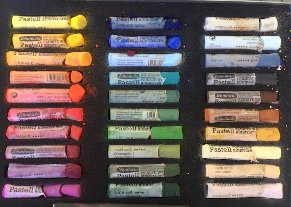 Paint even when you don't feel like it: The Schminke pastel set I used