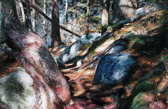 September's Sensational Pastels: Joyce Hanson, "Trail," pastel, 11 x 17 in