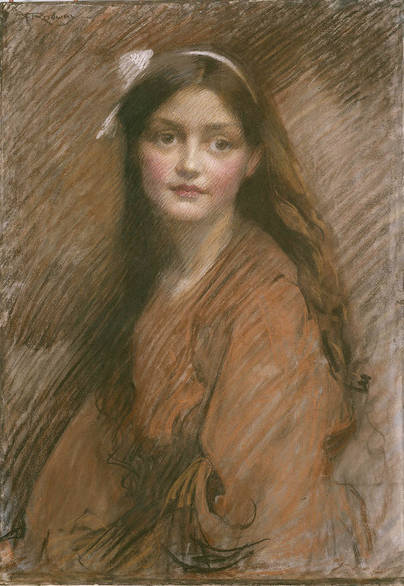 Florence Rodway, "Bertha Lawson," ca. 1913, pastel on paper attached to strawboard, 64.5 x 45.2 cm, State Library of New South Wales, Sydney, Australia