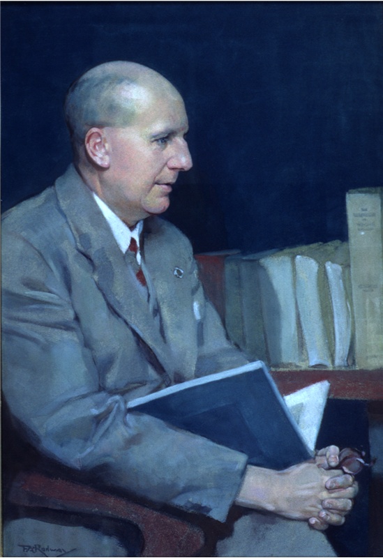 Florence Rodway, "William E.L.H. Crowther," n.d. (framed in 1940) pastel on paper, 47 x 32 cm, WL Crowther Library, State Library of Tasmania, Hobart, Tasmania