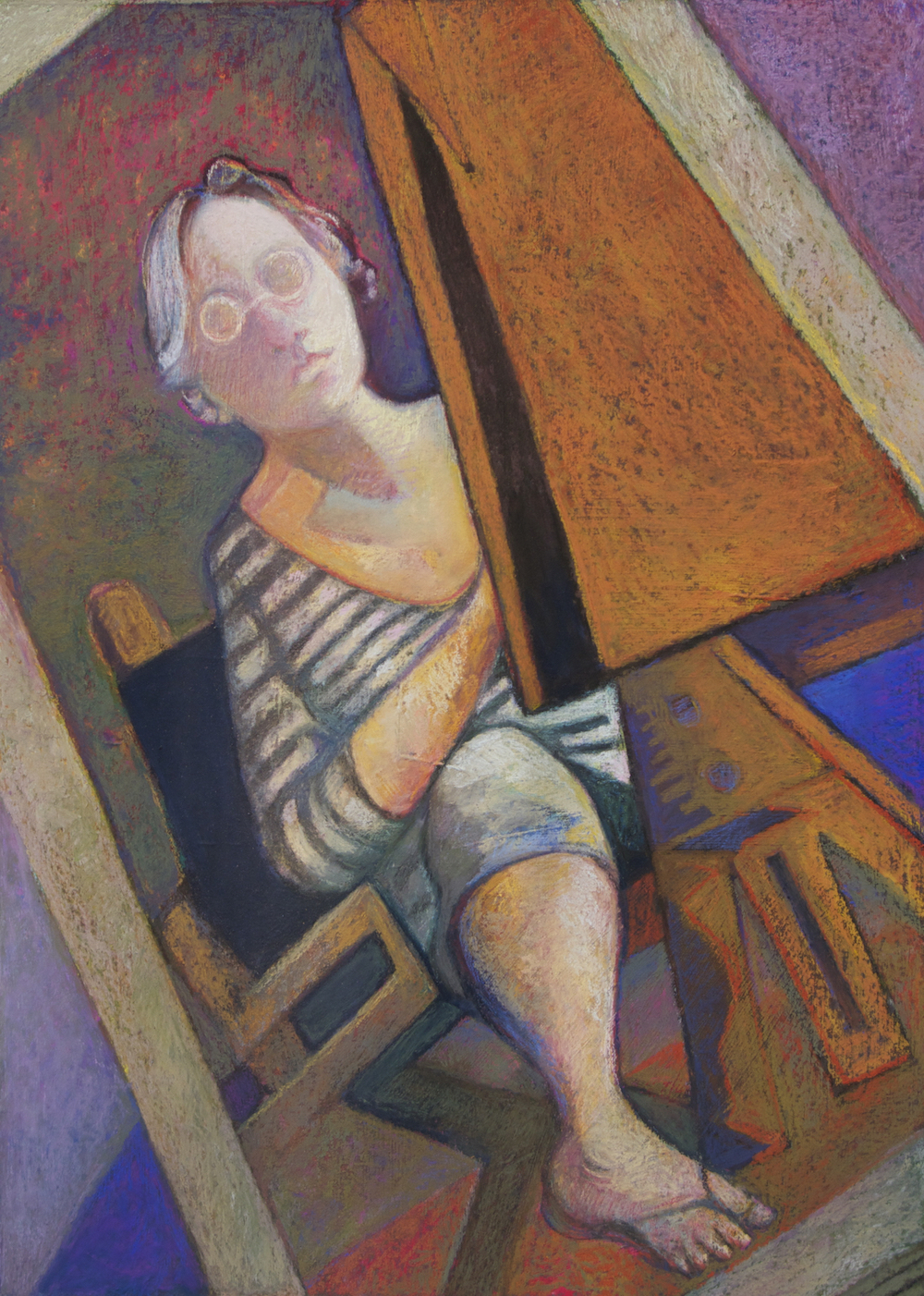 Bernadette deCesare, "My Left Foot," 2012, pastel, 20 x 16 in.
