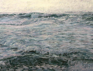 March's Notable Pastels: Leo Loomie, "Cross Wave," pastel on UART 600 mounted on archival foamcore, 24 x 36 in