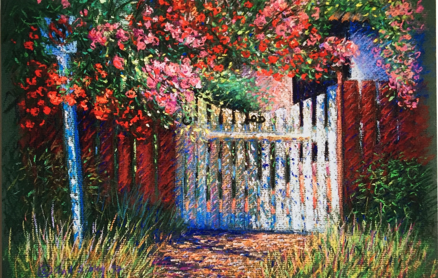 Finding Your Style: Gail Sibley, "Garden Gate," c. 1996, pastel on mat board, approx 16 x 20 in
