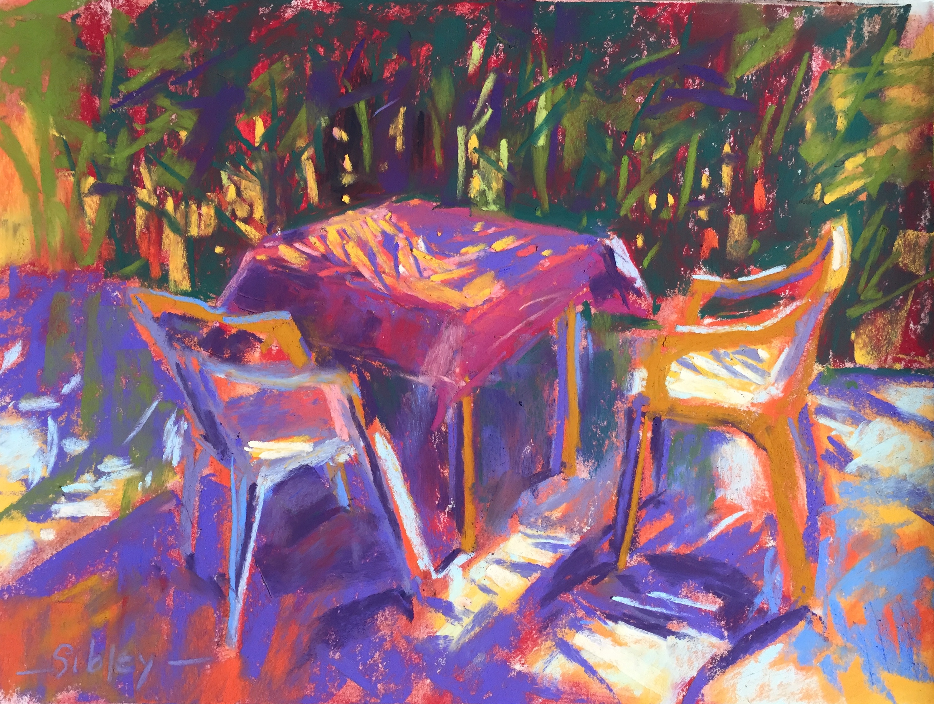 Chaos of Light And Shadow: 9. Tweaked and finished. Gail Sibley, “Gone to the Beach!,” Unison pastels on UART 400, 9 x 12 in