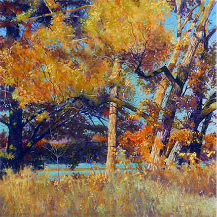 Juicy Pastels: Clarence Porter, "Walk in Cootes Paradise IX," pastel on UART paper, 21 x 21 in