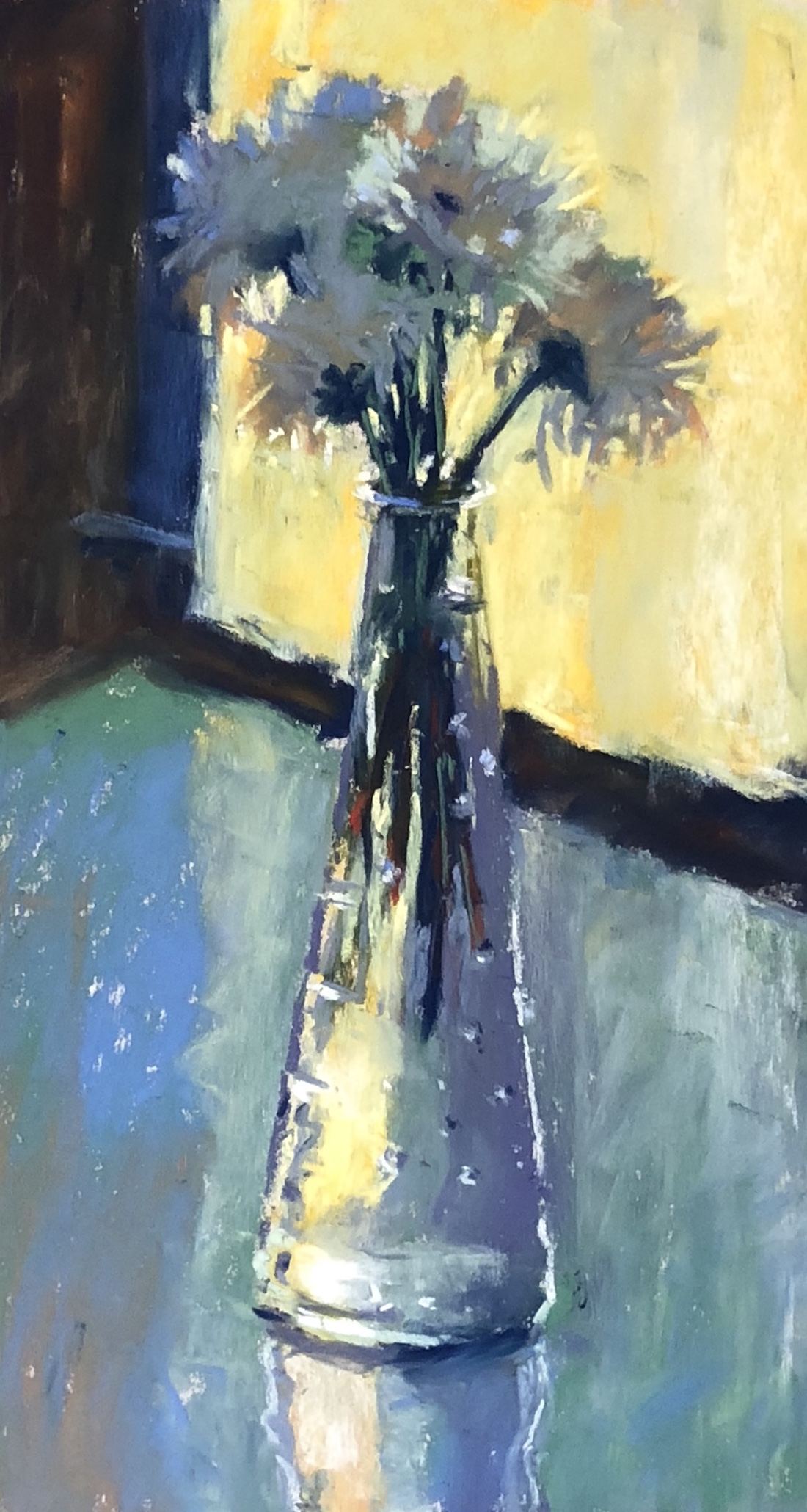 Explore a single subject: Gail Sibley, "Twilight," Unison Colour pastel on UART 800 paper, 11 x 6 in. Available.