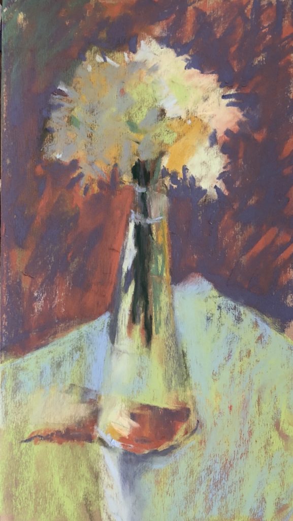 Benefits to Exploring a Single Subject: Part way through "Flowers in Neutral."