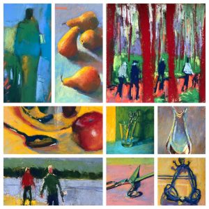 Unison Colour 36-set of pastels: collage of all nine pieces