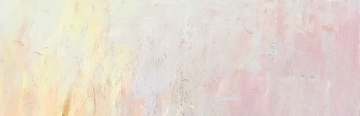 Colour Under White: a detail of my painting showing colour glowing through