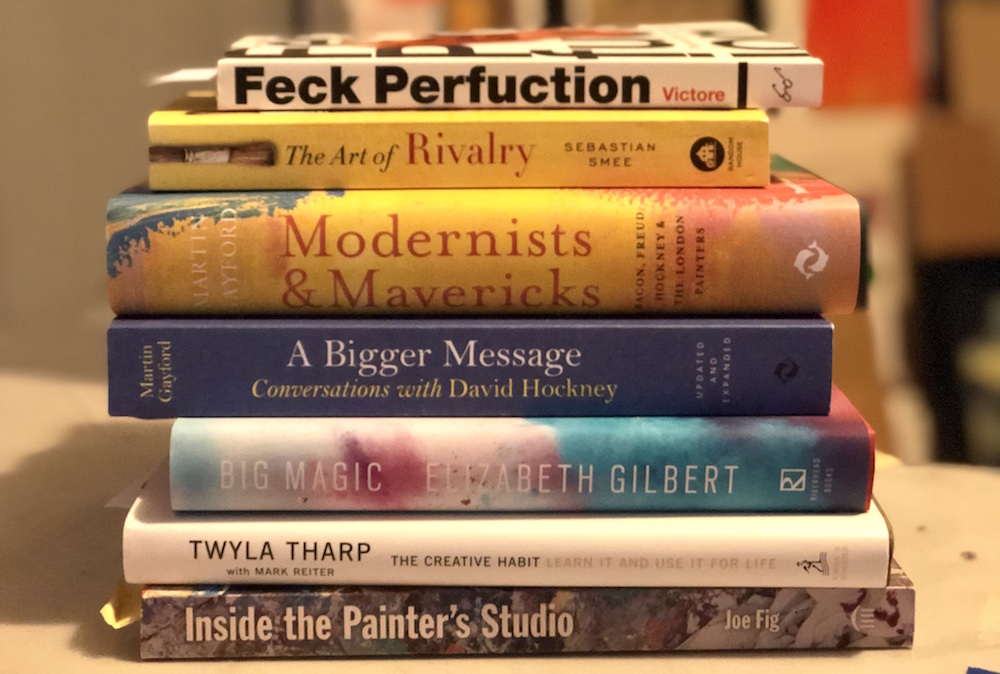 Favourite art books 2019 stack