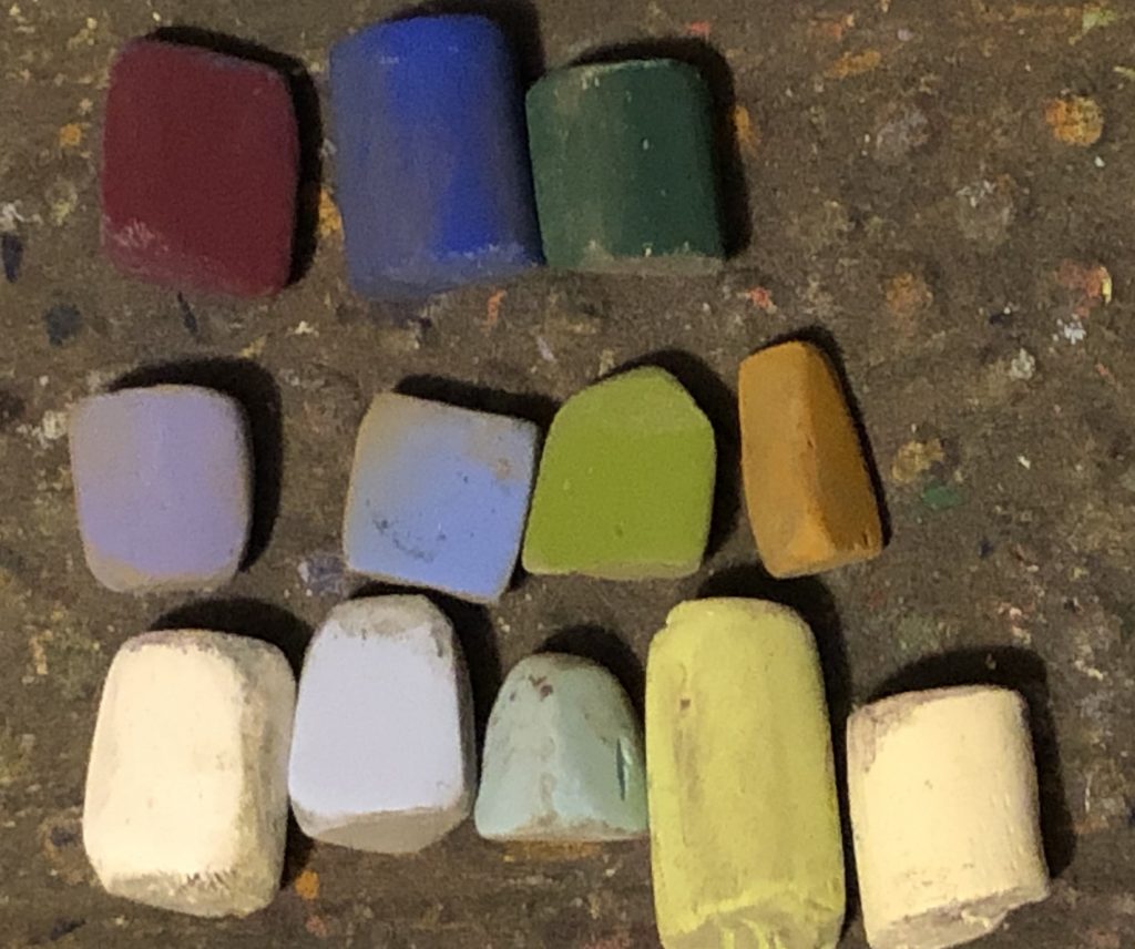Unison Colour pastels used