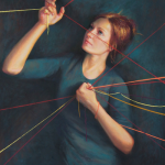 Christine Swann, Threads, pastel, 40 x 30 in, IAPS 'Prix de Pastel' 2015