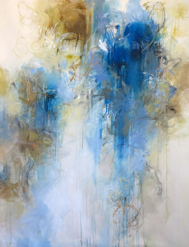Debora Stewart, "Misty Shadows" acrylic on canvas, 42x55 inches.