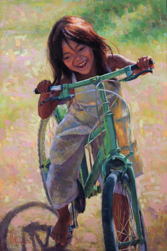 Alain Picard, "Joy Ride," pastel, 36 x 24 in.