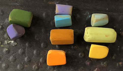 Pushing Colour: The nine Unison Colour pastels I used