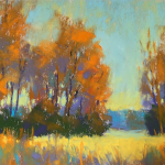 Pushing colour: Gail Sibley, "Showing Off," Unison Colour pastels on UART 400, 5 x 7 in