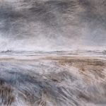 Janine Baldwin, "Desolate," 2017, Unison Colour pastels, charcoal and graphite on Fabriano paper, 56 x 70cm. SOLD. Beauty is in the eye of the beholder, as they say. What some view as an inhospitable, barren landscape, others see as a vast expanse of untamed wilderness waiting to be explored! Unsurprisingly, I’m in the latter group.