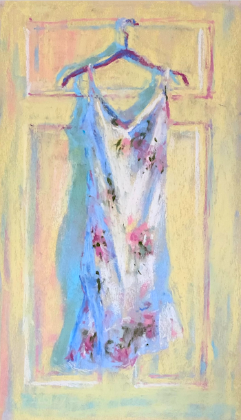 Paint Anything With This Set of Soft Pastels: Gail Sibley, "Party Frock," Unison Colour pastels on UART 320, 12 x 7 in.