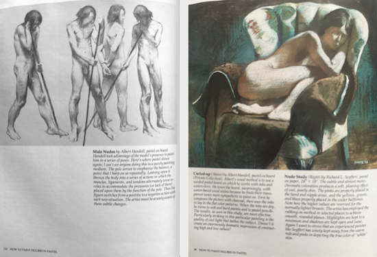 Two pages from "How To Paint Figures in Pastel" 