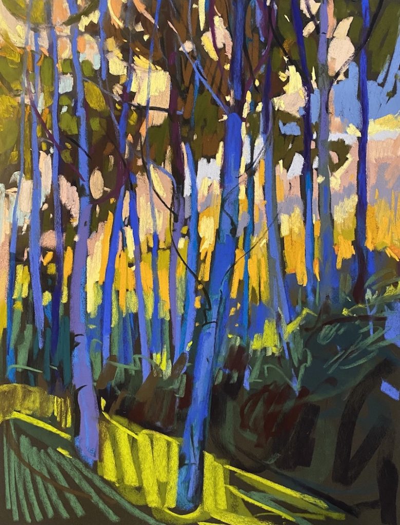 Tara Will, "At First Light," 2022, soft pastel, 25 x 19 inches. Available