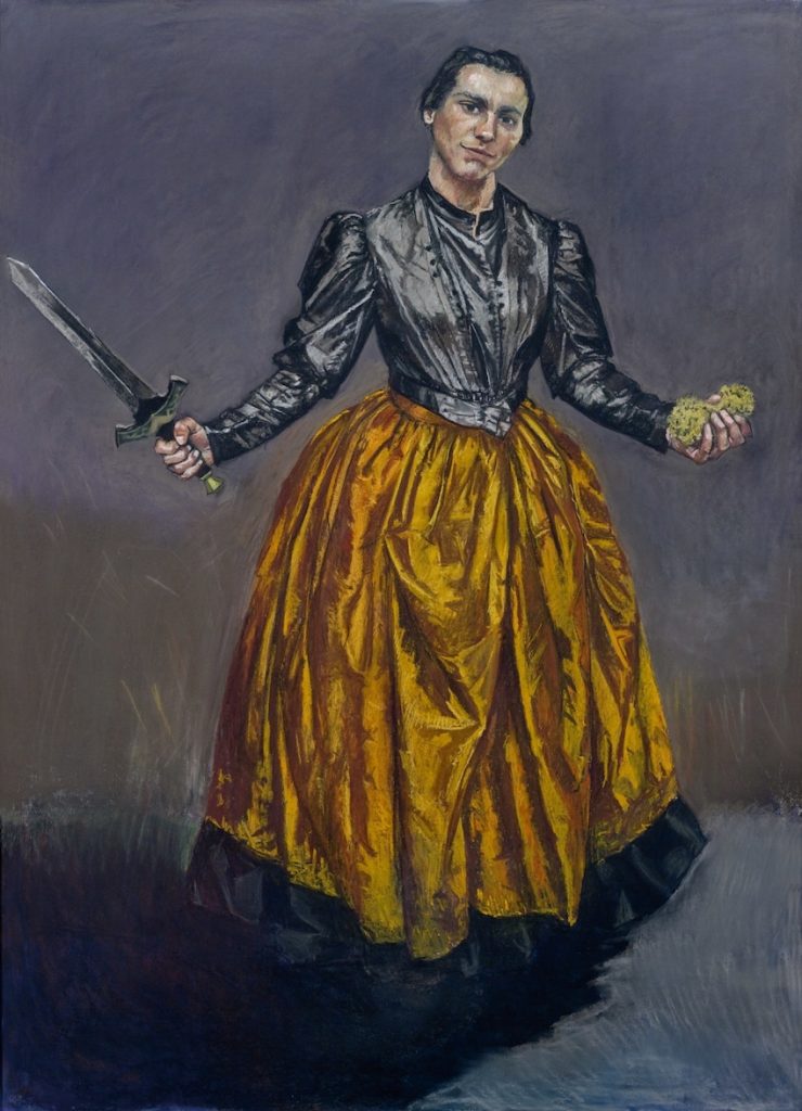 Paula Rego, "Angel (Father Amaro series)," 1998, pastel on paper mounted on aluminium. 180 x 130 cm. Location unknown