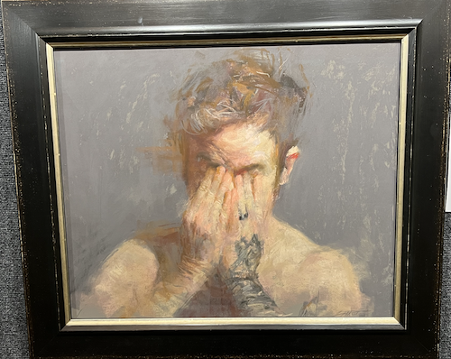 IAPS 2022 - Corey Pitkin, "Crybaby," pastel, 20 1/2 x 24 in 