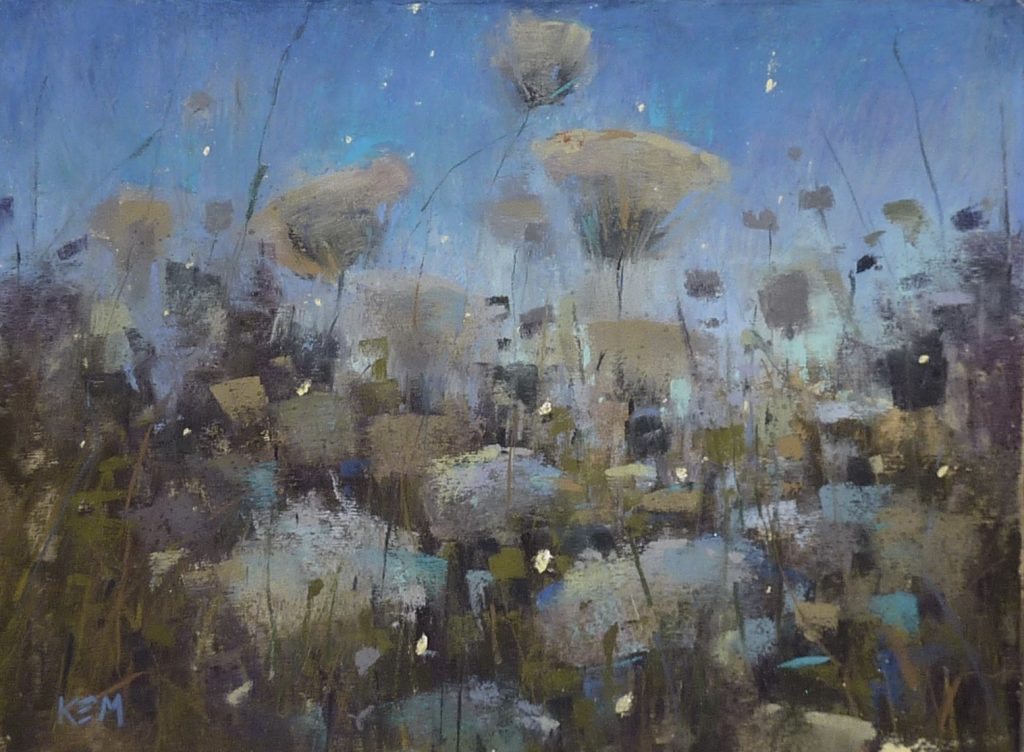 Karen Margulis, "Among the Fireflies," pastel