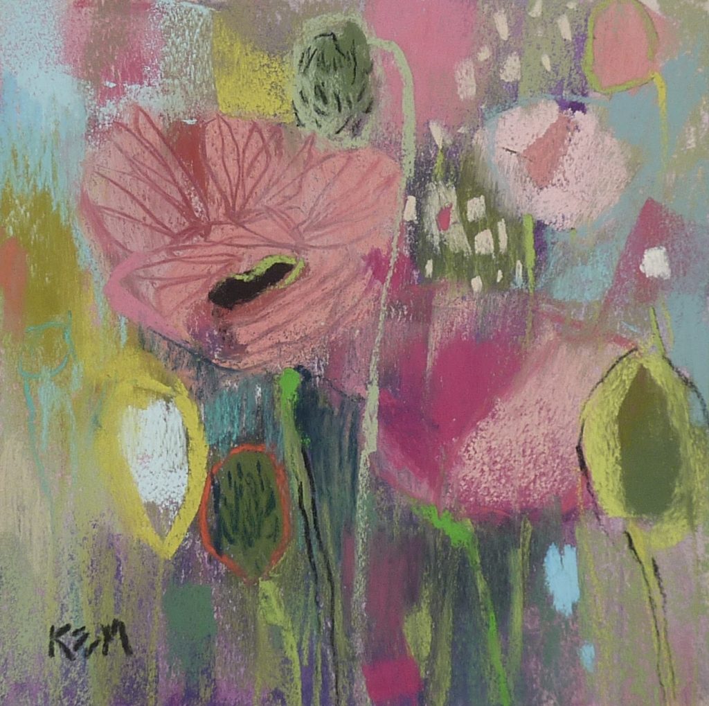 Karen Margulis, "Paradise Found," 2022, pastel on LuxArchival, 8x8 in