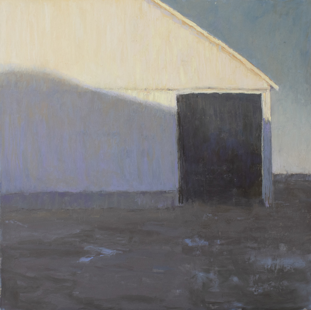 Carol Strock Wasson, Last Light, 2021, pastel on mounted UART 400, 36x36 in. Available. Part of a series capturing the last light of the day