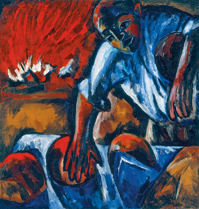Colour temperature: Mikhail Larionov, "The Baker," 1909, oil on canvas, 107 x 102 cm, Museo Nacionale Thyssen-Bornemisza , Madrid, Spain