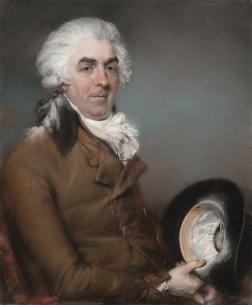 John Russell, Portrait of George de Ligne Gregory, 1793, pastel on paper, laid on canvas, 75.9 x 63.2 cm 29 7/8 x 24 7/8 in, J.Paul Getty Museum, Los Angeles, USA