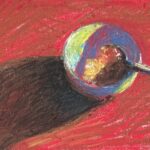 Gail Sibley, A spoon of Marmalade, Richeson pastels on toned Strathmore paper, 12 x 16 cm