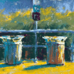 It's the Doing that Matters! Gail Sibley, The Bins on Dallas Rd, Schmincke pastels on UART 320, 5 1/2 x 9 in