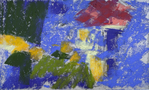 plein air painting trip: process image