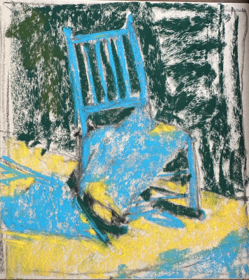 plein air painting trip: process image
