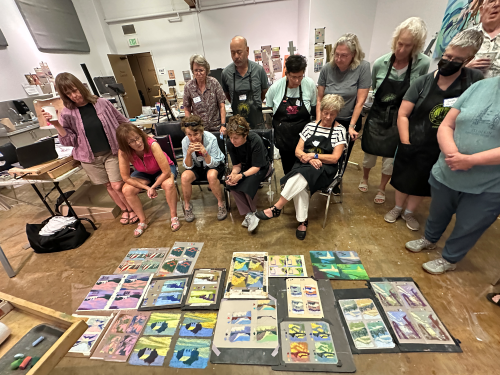 pastel workshop experience Sharing work — a celebration of courage, colour, and connection!!