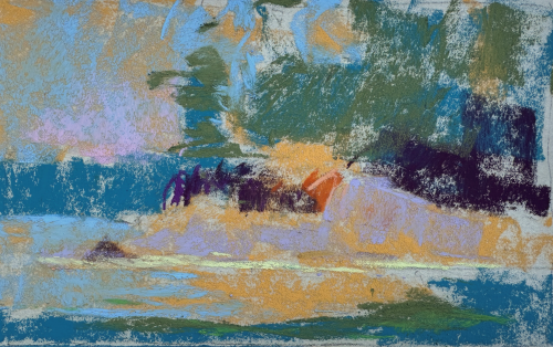 thumbnails for art: Painting #1 in process