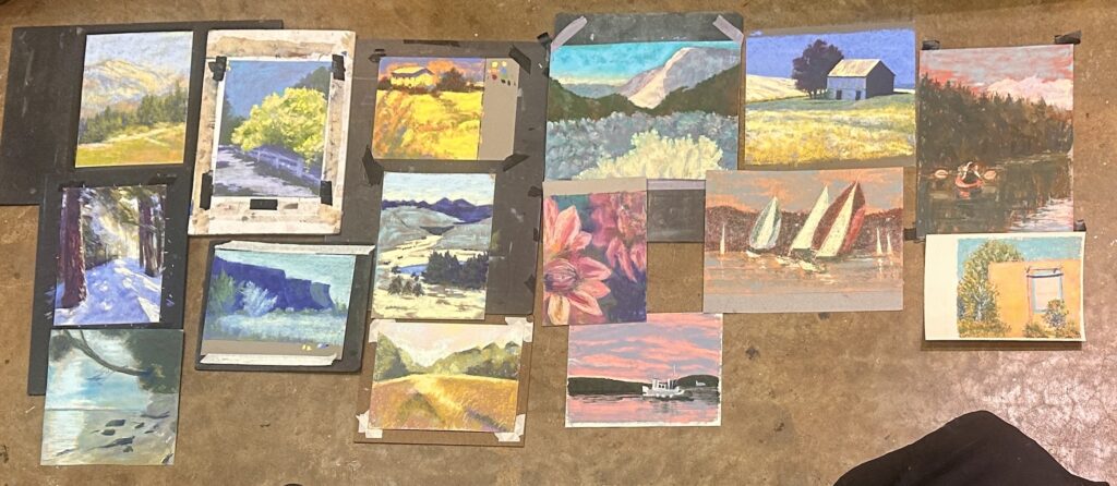 Pastel workshop experience: Paintings from colour studies